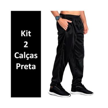 Imagem de Kit 2 Calças Tactel Masculinas Calça Masculina Forrada - DV Atacadista