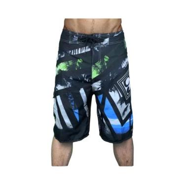 Imagem de Bermuda Masculina Estampada Para Natação, Surf, Praia E Corrida, Moda 