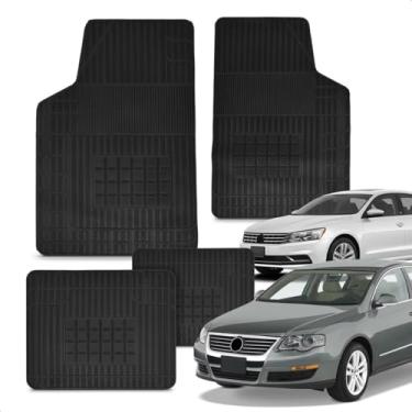 Imagem de Jogo Tapete 100% Borracha Passat 2006 A 2019 Impermeável Antiderrapante Automotivo 4 Peças