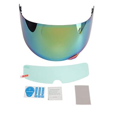 Imagem de Keenso Viseira de Capacete de Motocicleta, Lente de Policarbonato Anti-neblina e Anti-riscos Com Visão Horizontal de 190 Graus, Com Proteção contra Luz Solar, para AGV VISOR K5 S K3 (COLOR)