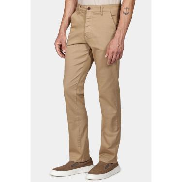 Imagem de Calça Aramis Chino Slim Maquinetada Cáqui-Masculino