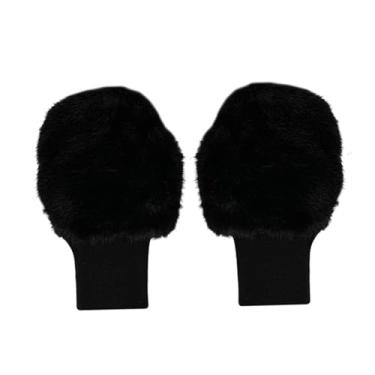 Imagem de Pegciuho Luvas de Golfe de Inverno, Luvas Curtas, Acessórios Esportivos, Decorativas, Modernas, com Tela Sensível Ao Toque, Quentes, para Mulheres, Presentes P, Preto