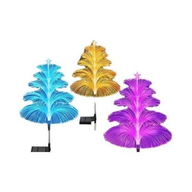 Imagem de Luzes De Jardim Solares LED À Prova d'Água Multicoloridas Em Forma De 