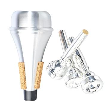 Imagem de RiToEasysports Conjunto de Silenciador de Bocal de Trompete, Combinação de Silenciador de Bocal de Trompete 3C 5C 7C para Instrumento Musical