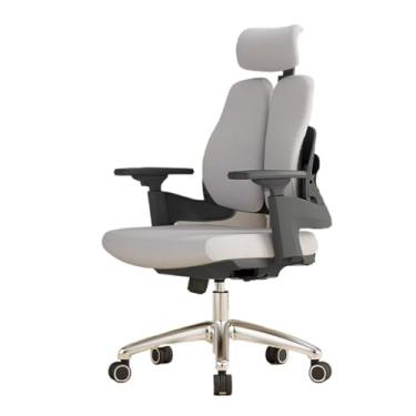 Imagem de Cadeira de escritório, cadeira de escritório executiva, assento ajustável, cadeira de escritório com encosto alto, cadeira de mesa com apoio de braço ajustável, suporte lombar, cadeira de jogos para