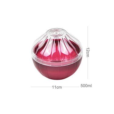 Imagem de Caixa de Armazenamento Plástica em Forma Legumes e Frutas para Cozinha Bonita Porta-Crisper com Tampa Transparente PP Seguro Geladeira