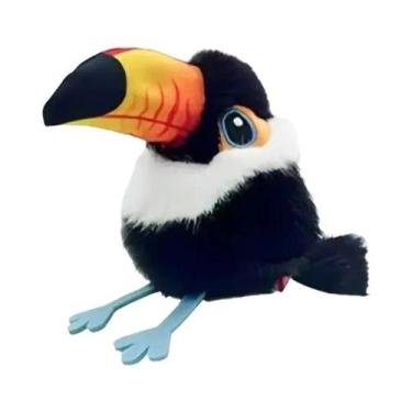 Imagem de Brinquedo Interativo De Pássaro De Pelúcia Macia Recarregável Por USB 