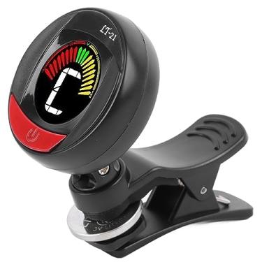 Imagem de RiToEasysports Afinador de Guitarra, Clipe ABS No Afinador de Guitarra Eletrônica Digital Acústica Com Tela Colorida Preta para Ukulele Elétrico Acústico