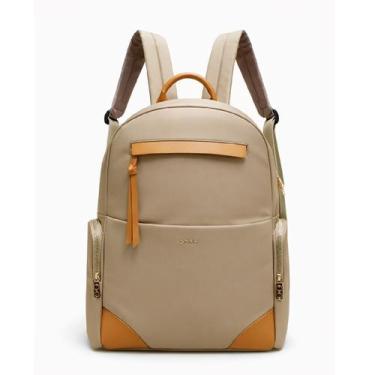 Imagem de Bolsa Feminina Mochila De Costas Gash Microfibra Ou Poliuretano, Kaqui