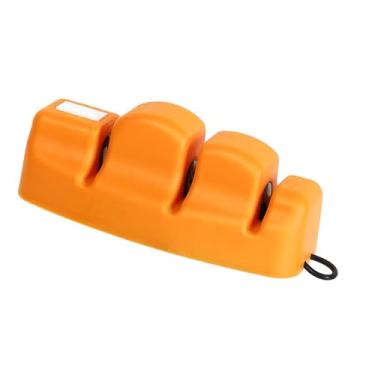 Imagem de Generic Afiador de Faca Multifuncional de 4 Estágios, Ferramenta Portátil de Cozinha para Moagem, Acessórios de Cozinha Seguros e Versáteis para Uso Doméstico, Material ABS 6,3 X 2,8 X 2,8 pol.