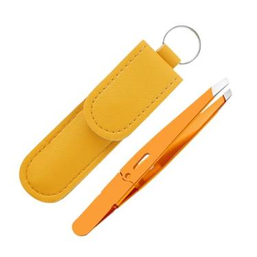 Imagem de Pinças para Sobrancelhas - Aço Inoxidável,Ferramenta De Depilação Com Ponta Inclinada - Para Cuidados com Cabelos Faciais Sobrancelhas Queixo Cílios Rosto Beleza e Viagem Mulheres e Homens