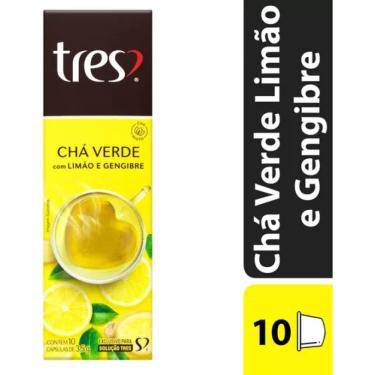 Imagem de Chá Verde Em Cápsula Limão E Gengibre 3 Corações