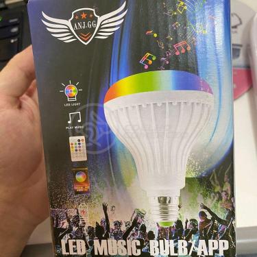 Imagem de Lâmpada Led 12W E27 Rgb Colorida Com Caixa De Som