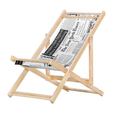 Imagem de Cadeira Espreguiçadeira Preguiçosa Dobrável S-b-jornal