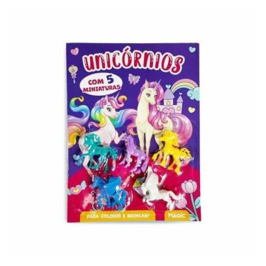 Imagem de Unicórnios - Colorir E Brincar Com 5 Miniaturas