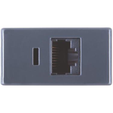Imagem de Módulo Para Tomada Para Transmissão De Dados Rj45 Cat. 6 Tramontina Grafite Tramontina