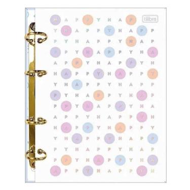 Imagem de Fichário Caderno Argolado Happy 160 Folhas - Tilibra