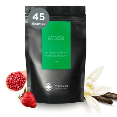 Imagem de Chá Verde Strawberry Champagne Moncloa Pouch 45g