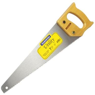 Imagem de Serrote Utility 16" com 7 Dentes por Polegada e Cabo de Madeira Tramon