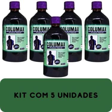 Imagem de Suplemento Alimentar Columax Natural Frasco 500ml Kit Promocional 5 Un