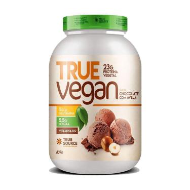 Imagem de True Vegan Proteína Vegetal - 837g Chocolate com Avelã - True Source-Unissex