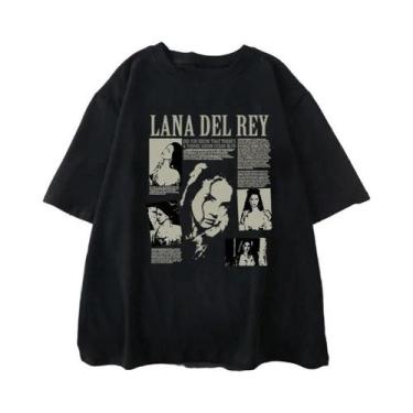 Imagem de Camiseta Feminina Vintage Lana Del Rey Ultraviolence Hip Hop Streetwea