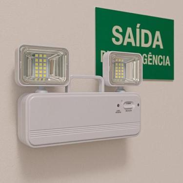 Imagem de Luminária De Emergência Kit Bivolt Luz Para Empresas - Relet