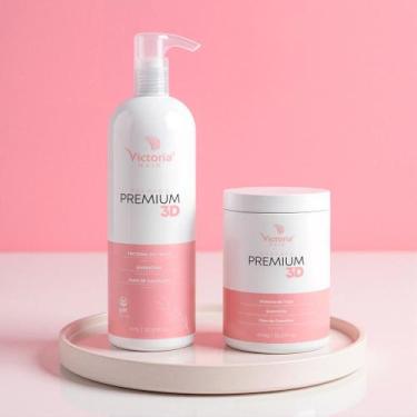Imagem de Kit Tratamento Shampoo e Máscara Premium 3D Victoria Hair Cosméticos 1