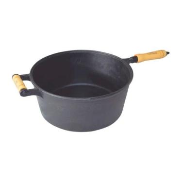 Imagem de Cacarola de Ferro Fundido Com Cabo Sem Tampa - 6 Lt - Rig Fundidos