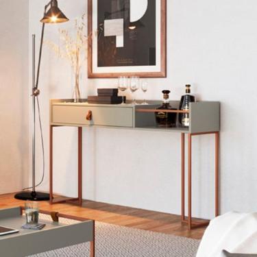 Imagem de Aparador para Sala de Estar Montana 1 Gaveta com Vidro 120cm Verti - M