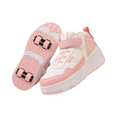 Imagem de Tênis De Patins Para Meninos E Meninas Com 4 Rodas, Calçados Casuais P
