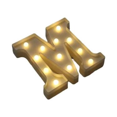 Imagem de Luz Noturna LED Luminosa Em Formato De Letra 16/22CM DIY Alfabeto Núme
