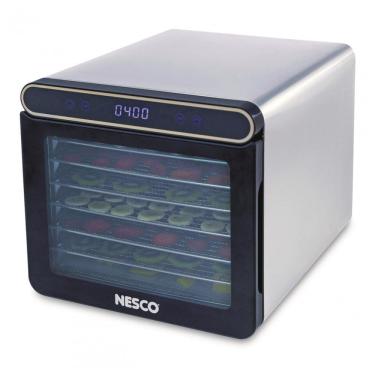 Imagem de Desidratador de Alimentos para Carne Seca, Frutas, 7 Bandejas de Aço Inoxidável, 110V, NESCO FD 7SSD, Preto