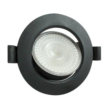 Imagem de Spot Led Foxlux Redondo Embutir 5w 6500k Bivolt Preto