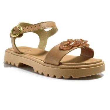 Imagem de Sandália Infantil de Menina Molekinha do 26 ao 34, Marrom, 34