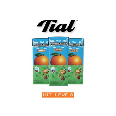 Imagem de Suco Tial Minecraft Laranja 200 Ml - Kit 3 Unidades