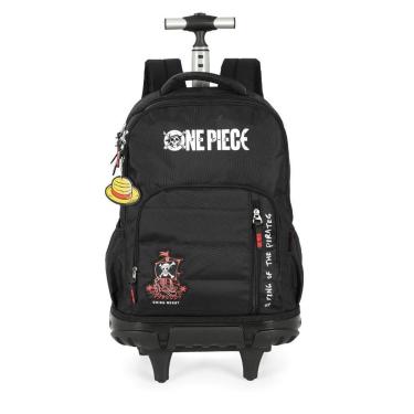 Imagem de Mochila de Rodinhas 360 Média Juvenil Náilon One Piece com Chaveiro-Masculino