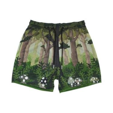Imagem de Shorts De Verão Em Malha Para Homens, Calças Casuais De Fitness Para H