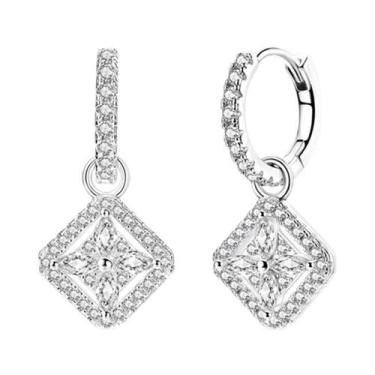 Imagem de Brincos De Prata Esterlina 925 Com Estrelas Rosa E Conchas Florais Par