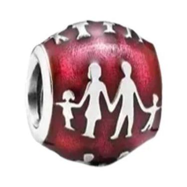 Imagem de Pingente Árvore Genealógica Prata 925 Charm Mãe Pai Amor Eterno Para P