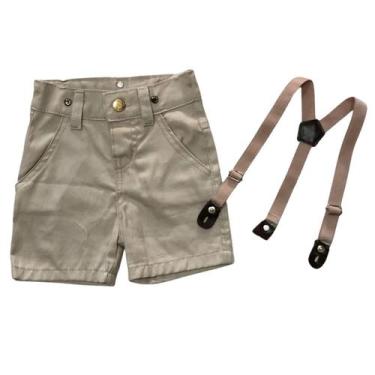 Imagem de Bermuda Com Suspensório Infantil - Várias Cores - Bento E Maria Moda I
