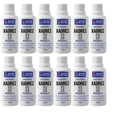 Imagem de Corante Líquido Xadrez Sherwin Williams 50ml 12 Peças Branco