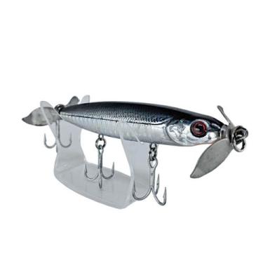 Imagem de Isca Artificial com Hélices Duplas 100F  Ideal para Tucunaré, Robalo e