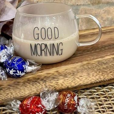 Imagem de Xícara de Vidro Borossilacato 400ml Good Morning - IC