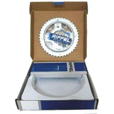 Imagem de Kit relação transmissão cg 125 fan 2009 ate 2013 aço 1045 0497 - RIFFE