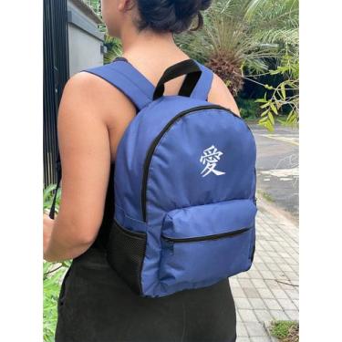 Imagem de Mochila Small SIMBOLO JAPONES Bolsa Escolar Trabalho Viagem Mala Facul