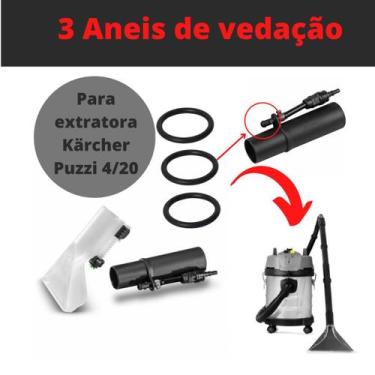 Imagem de 3 Aneis Vedação Compatível Extratora Puzzi 4 20 FATI - Genérico