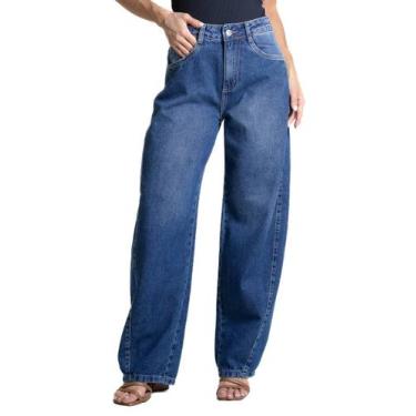 Imagem de Calça Jeans Sawary Barrel - 282708 - Azul 38, Azul, 38