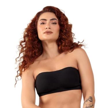 Imagem de Sutiã Comfort Line sem alça Com Sustentação Fita UP, Preto, EGG(46-52)
