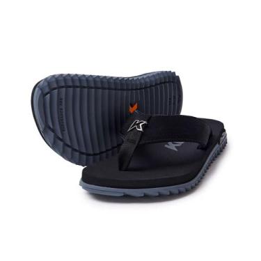 Imagem de Chinelo de Dedo Vulcanizado Masculino Kivah Kenner, Preto, Preto, 41
